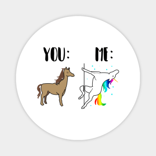 'Horse You Unicorn Me' Lovely Horse LGBT Gift Magnet